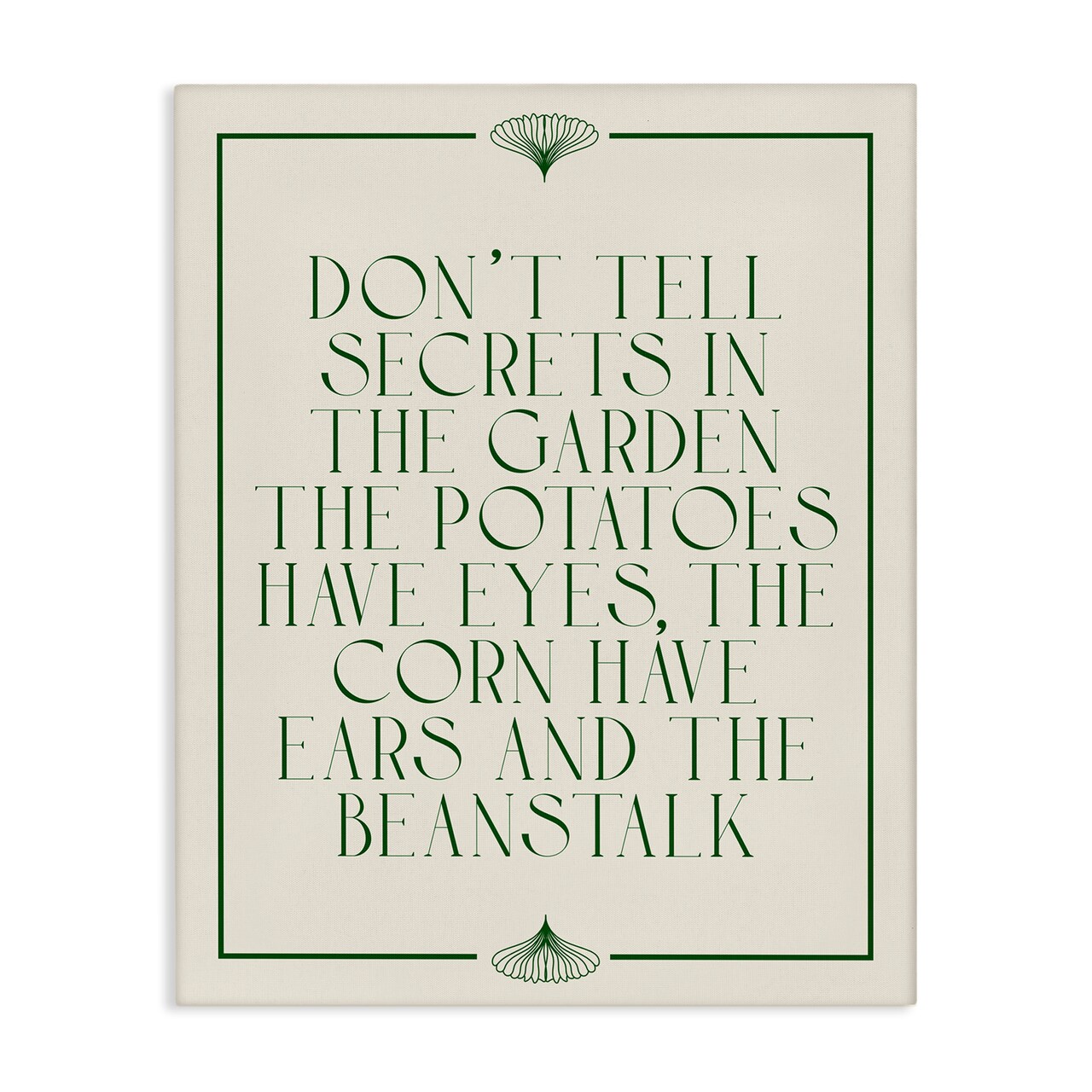 Stupell Industries Funny Gardener Secrets Canvas Wall Art Design by Daphne Polselli